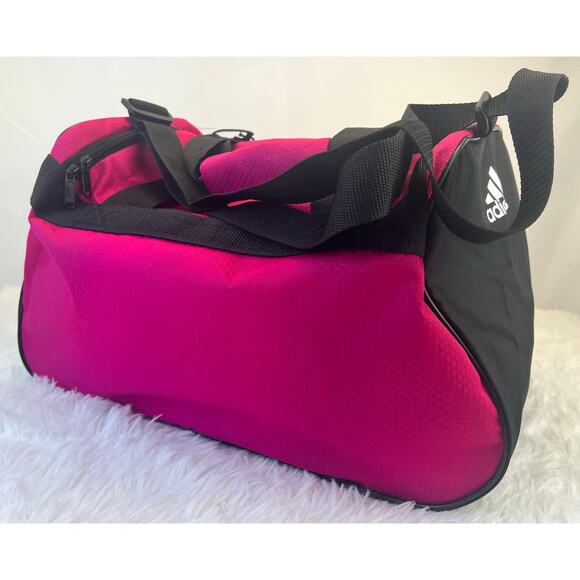 Adidas Diablo Small Duffel Bag Bold Pink/Black/White NWT - Picture 11 of 15